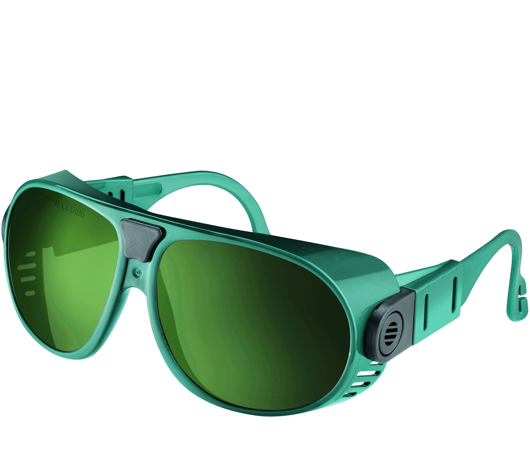 Schweißer-Schutzbrille Modell 692 grün PC 2 mm DIN 1,7 kratzfest