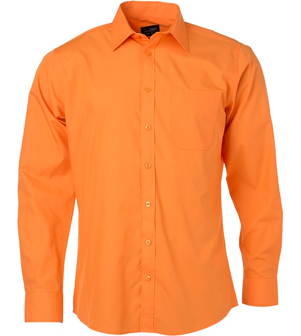 James & Nicholson JN678 men shirt long sleeve in 20 colours