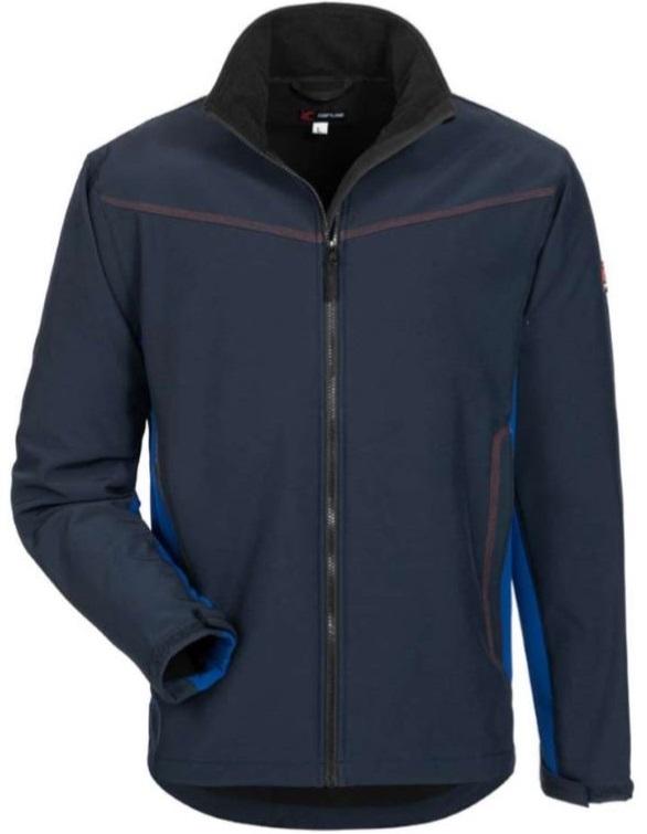 19971A0Ks4J6044by7 Craftland 19971 KLEMENS Softshelljacke marine-kornblau