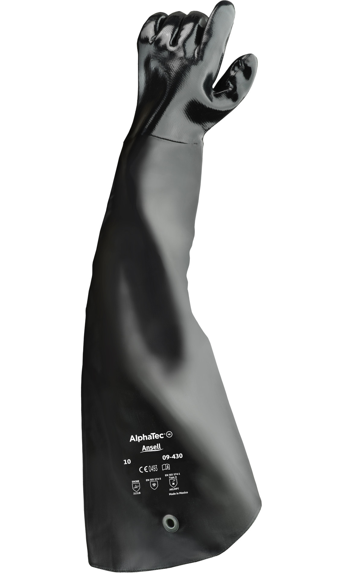AlphaTec-09-430-Black-Front-Side-NA Ansell AlphaTec 09-430 Neopren-Chemikalienschutzhandschuhe