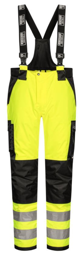 99949 Lyngsøe 99949 atmungsaktive Warnschutz-Regenhose leuchtgelb-schwarz