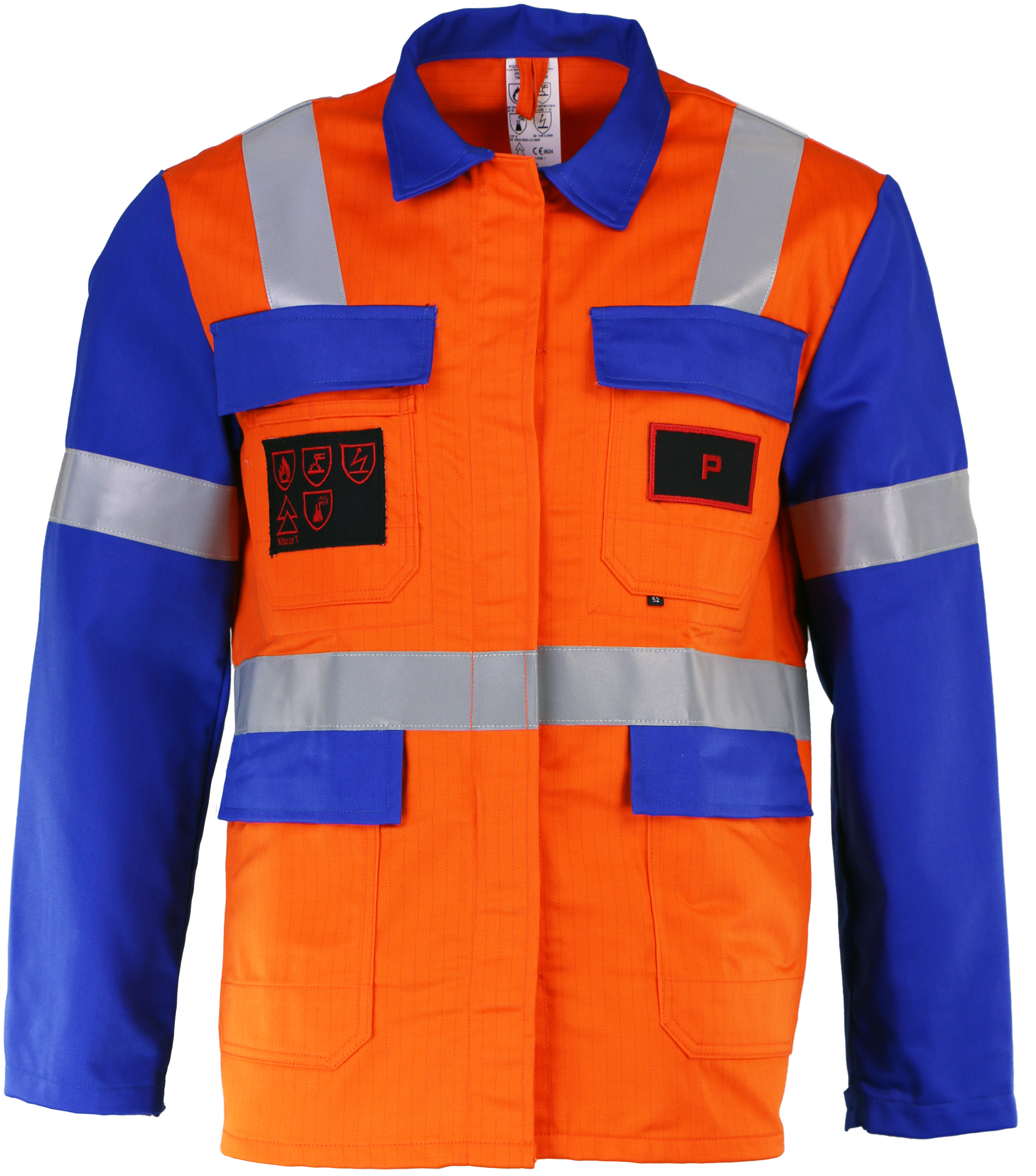 da7525ja08p_1 Asatex DA7525JA08P Multinorm-Langjacke orange-blau