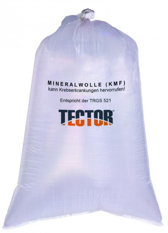 Tector 84719 KMF-SACK, 140 x 220CM, transparent für Mineralfaserabfälle