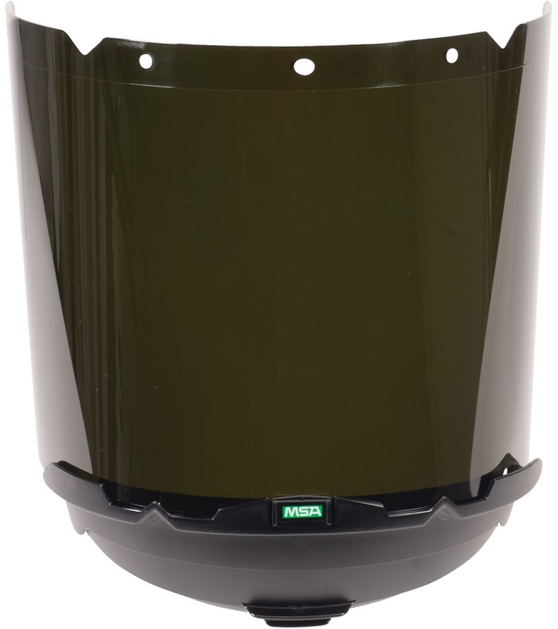 V-Gard_Visor_molded_Shade-5-IR_10115862_with-chin-protector-retractable_10115828 MSA Auer 10115862 Injection moulded sight PC 1,8 mm, tint 5, 203 mm
