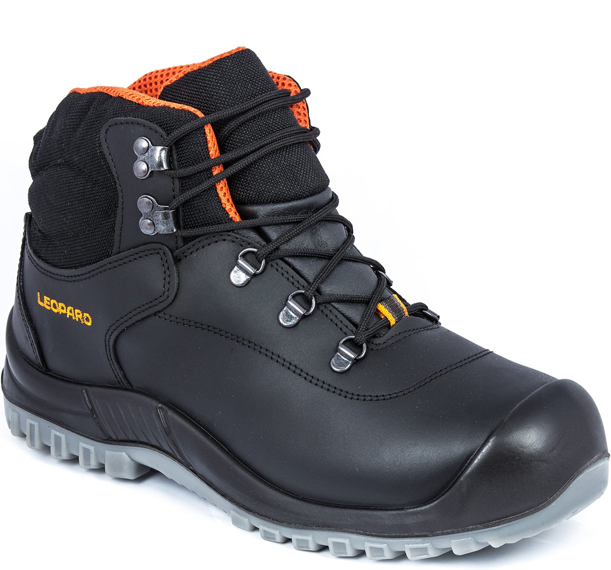 12450 Leopard 12450 Laced boot S3 black/orange