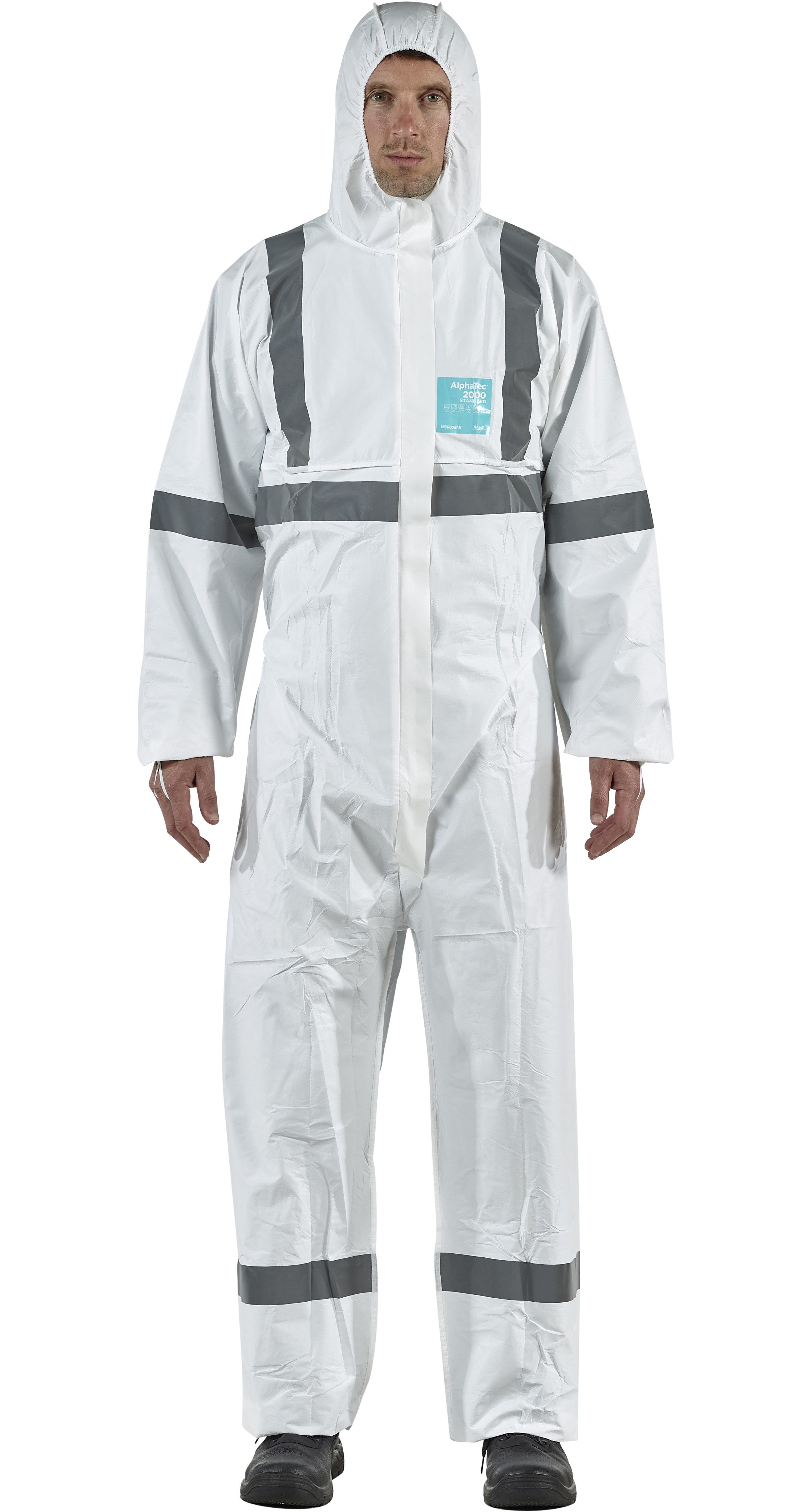 Microgard / AlphaTec 2000 Standard Overall mit Kapuze Modell 113 weiß