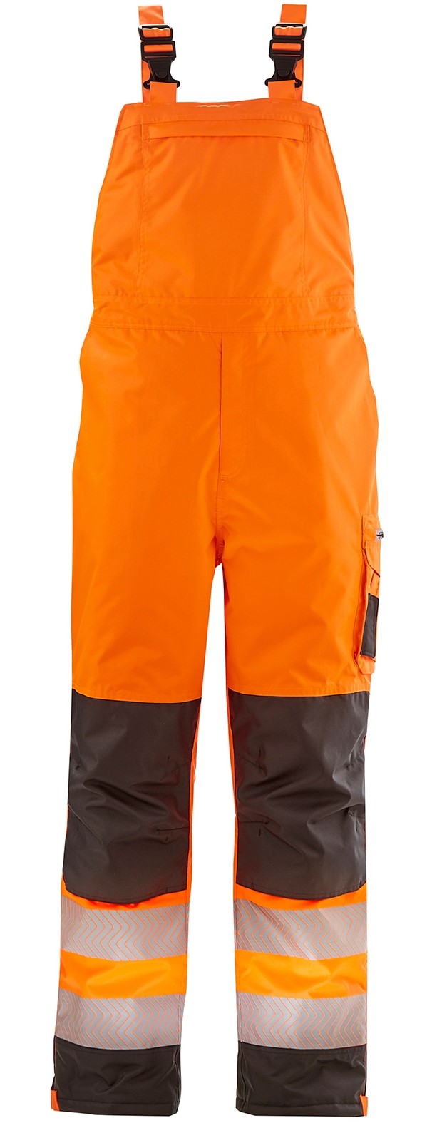 3480_sKkSRqAhfGVC2W 4 Protect ATLANTA 3480 Warn-Winter-Wetterschutz-Latzhose leuchtorange-grau