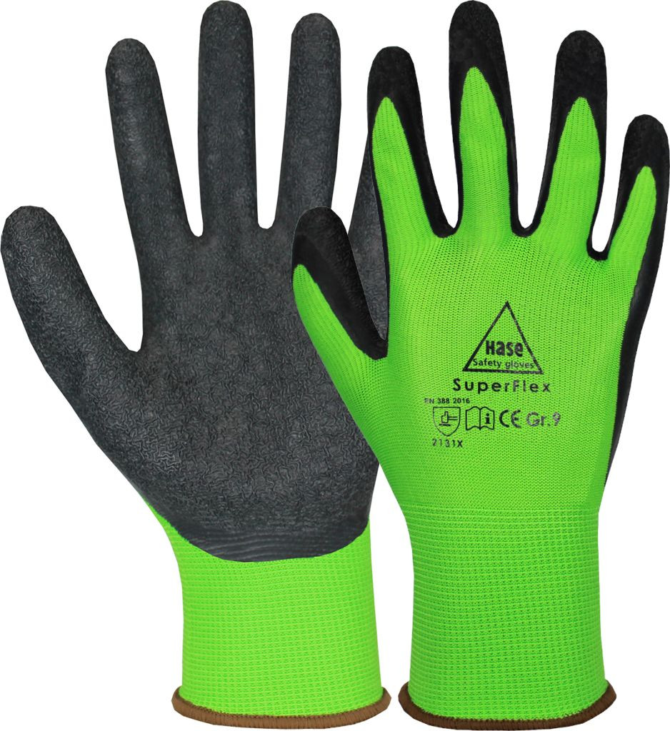 asset0000000612201912102210 Hare 508610 SuperFlex Green Latex Protective Gloves