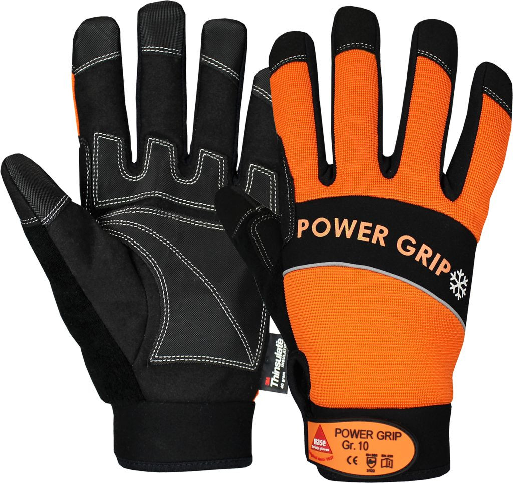 asset0000000868201912102210 Hase 402050 POWER GRIP WINTER Mechanic's protective leatherette gloves