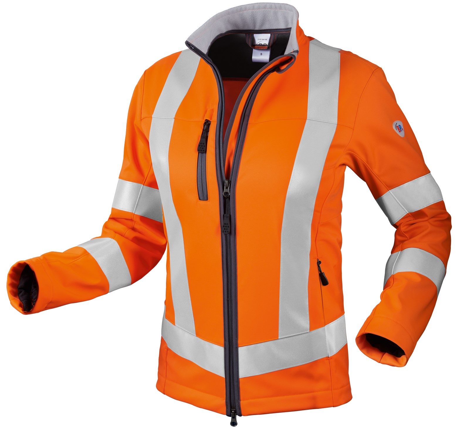 bp2122-1 BP 2122-940 Warnschutz-Softshelljacke Hi-Vis Comfort für Damen