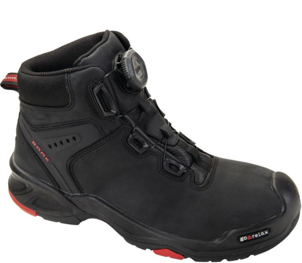 6642 Baak 6642 Braxton lace-up boot S3 SRC HRO BOA black-red