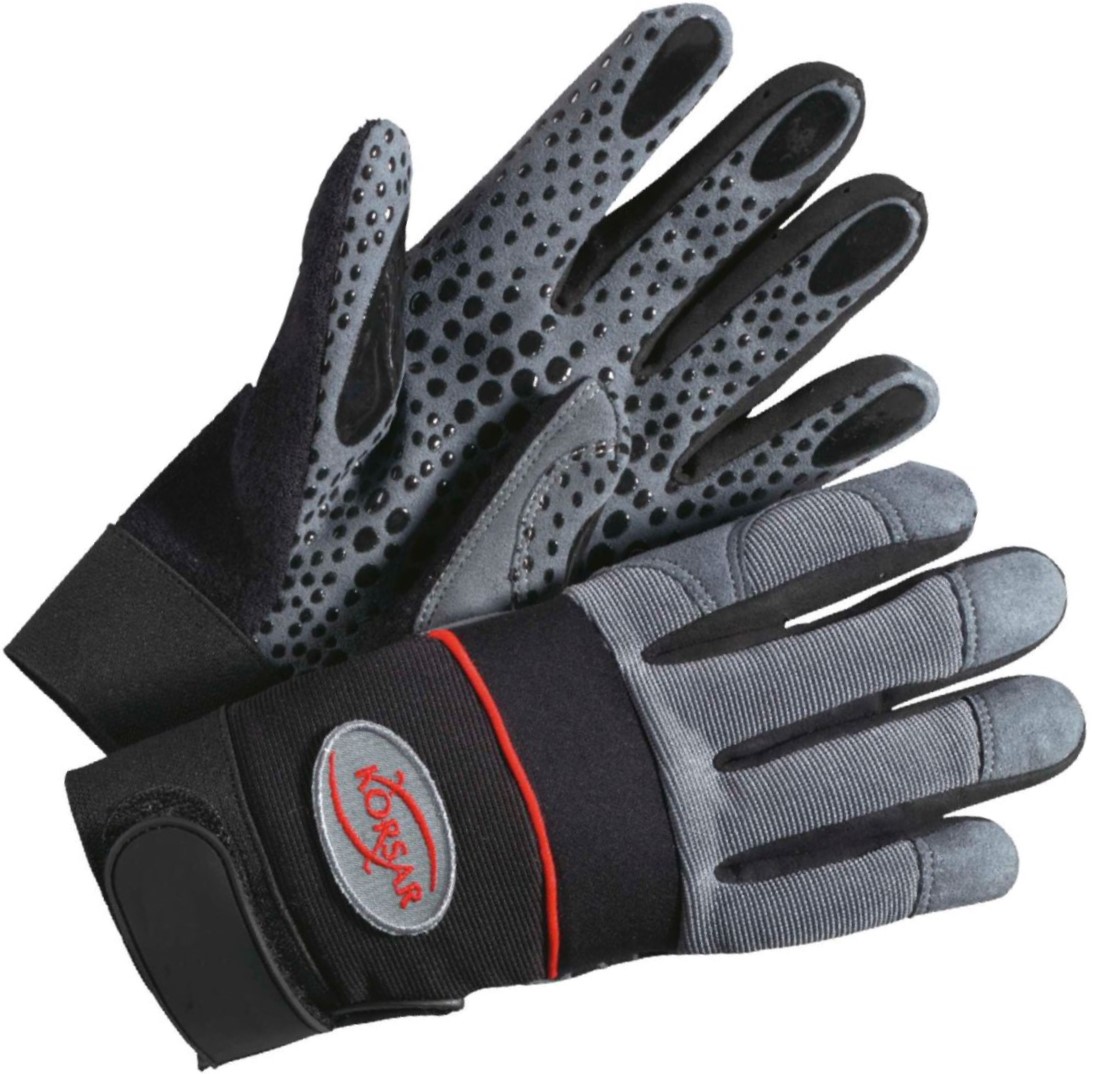 Korsar Grip mechanic gloves with velcro closure and nubs