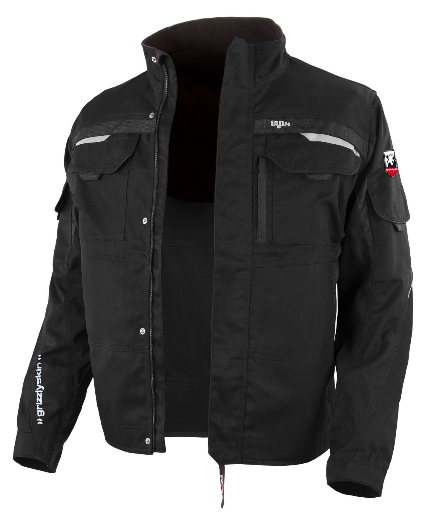 grizzlyskin Arbeitsjacke "Grizzlyskin Iron" mit Reflexapplikationen