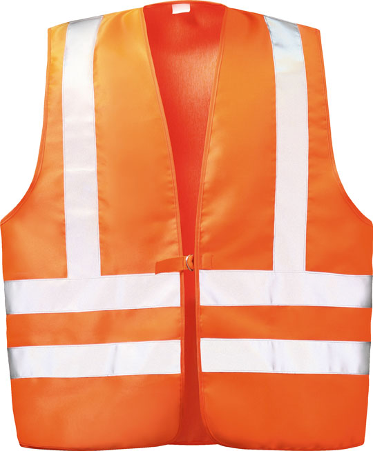 wicaTex 2262 WILFRIED Warning Protection Vest bright orange