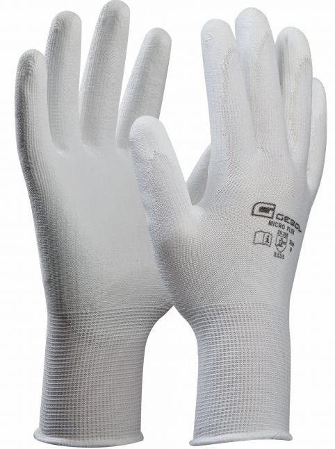 709241_709245neu-1 Gebol Micro Flex White Protective Gloves with PU Coating
