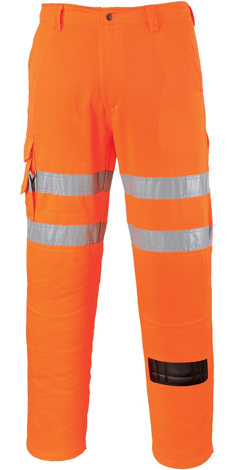 RT46ORR4v9vhcG66GoM5 Portwest RT46 Bahn-Combat Warnschutzhose leuchtorange