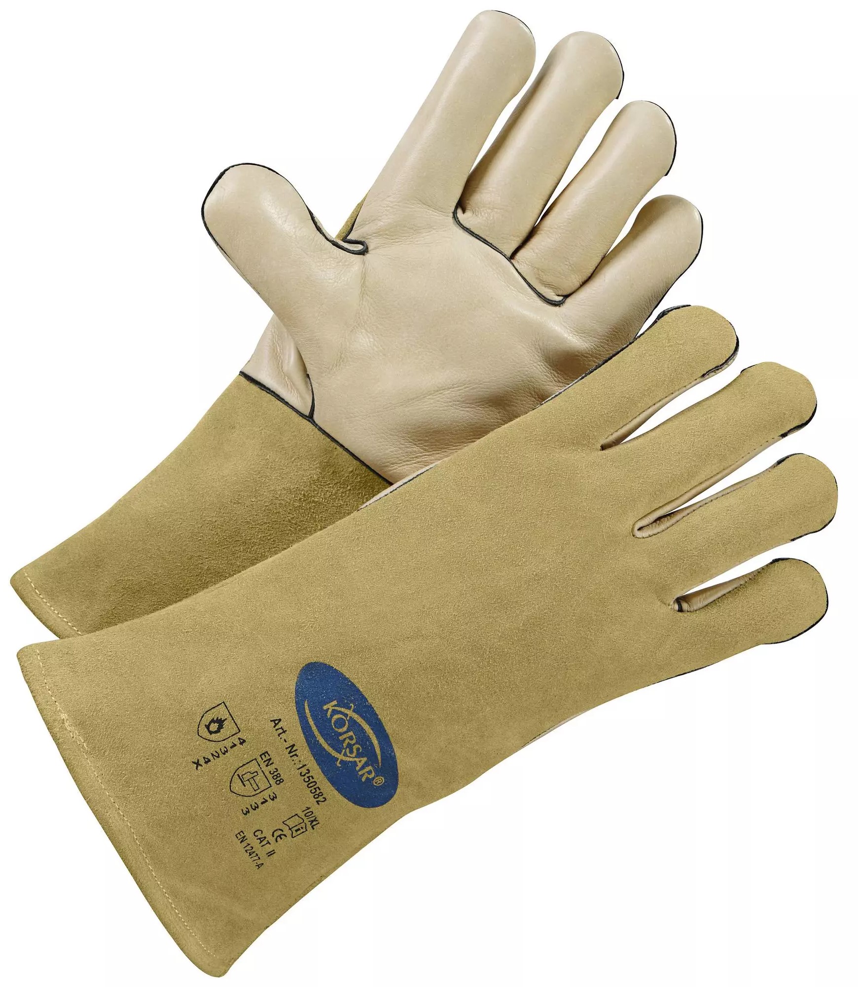 Korsar Koriweld II Schweißerhandschuh aus Rindvoll- und Rindspaltleder