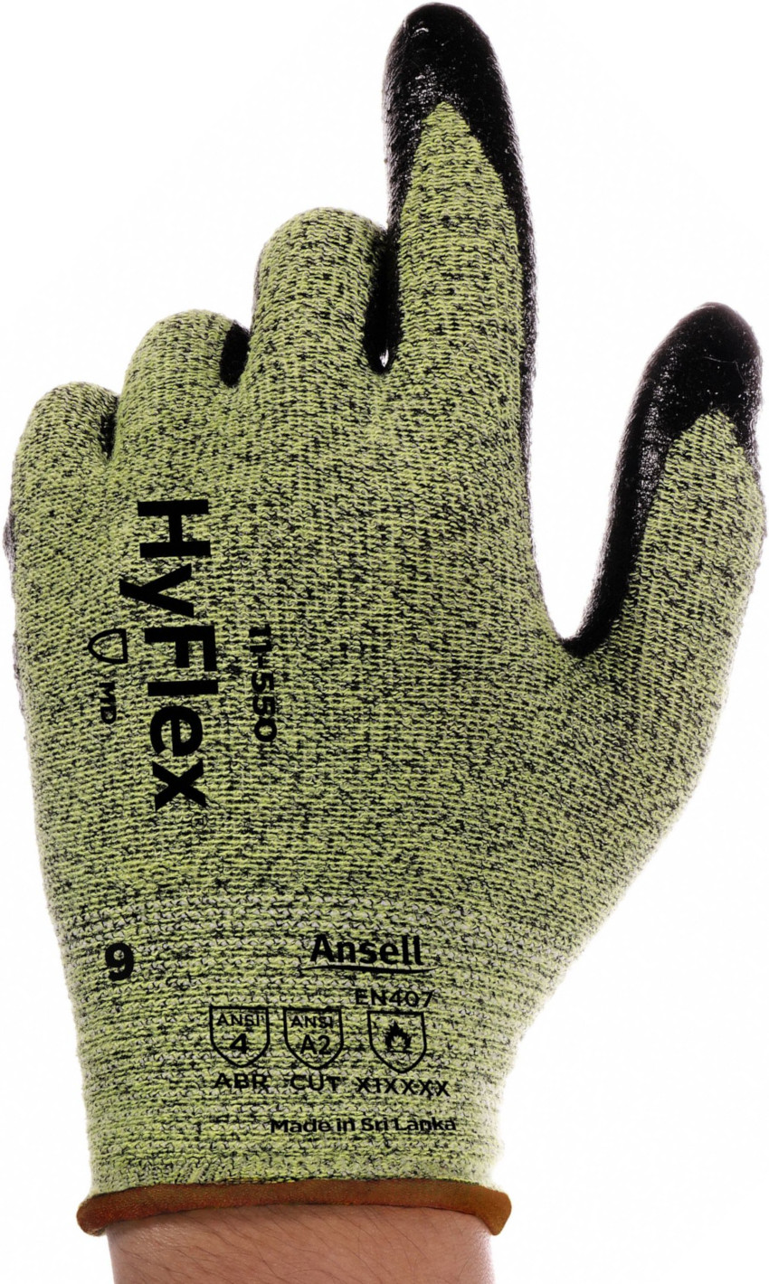 491M16_2 Ansell HyFlex 11-550 Nitril-Schnittschutzhandschuhe Level B