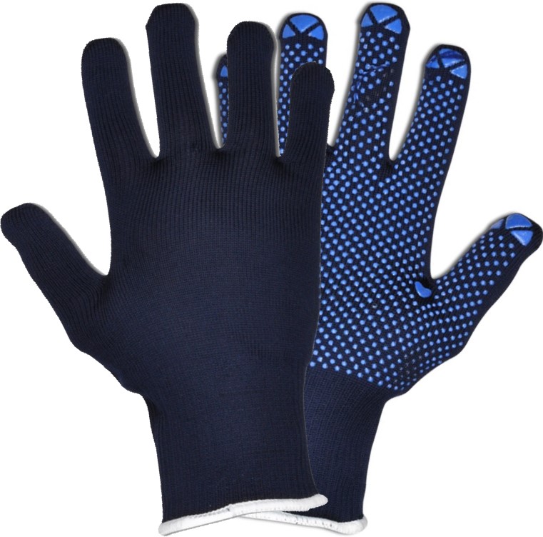 classic_packer Fortis Classic Packer Strickhandschuhe mit Noppen blau