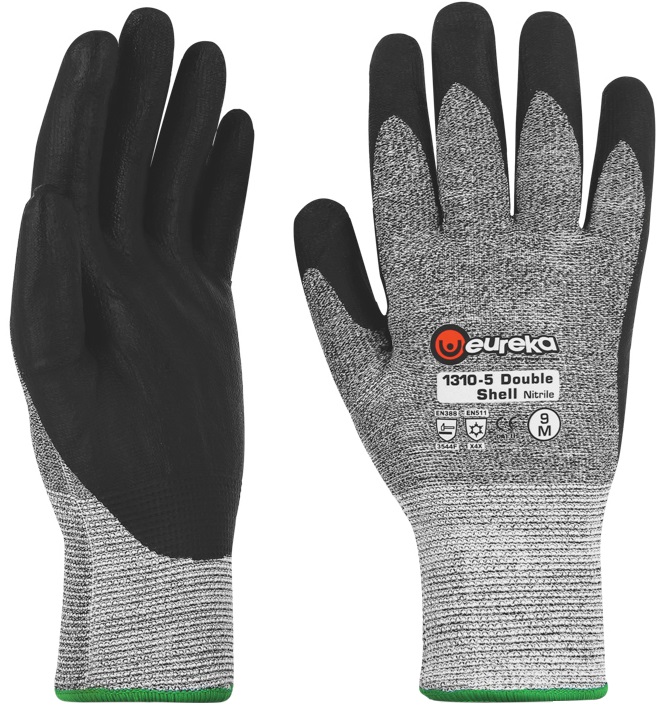 1310-5dsn-1 eureka 1310-5 Double Shell Nitrile cut resistant gloves Level F