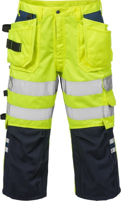 1C0I0JfdiM9C9J Fristads 100976 High Vis 3/4 Handwerkerhose 2027 PLU mit Warnschutz