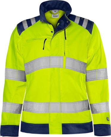 Fristads 131984 Green ladies warning jacket class 3 4068 GPLU
