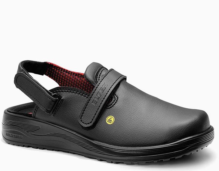 74430-01_ELTEN_grey Elten Mia black 74430 Damen-Clogs ESD SB