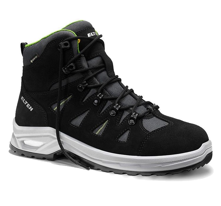 ELTEN Sicherheitsstiefel RIWEMO XXP GTX black-green Mid ESD S2 WR CI