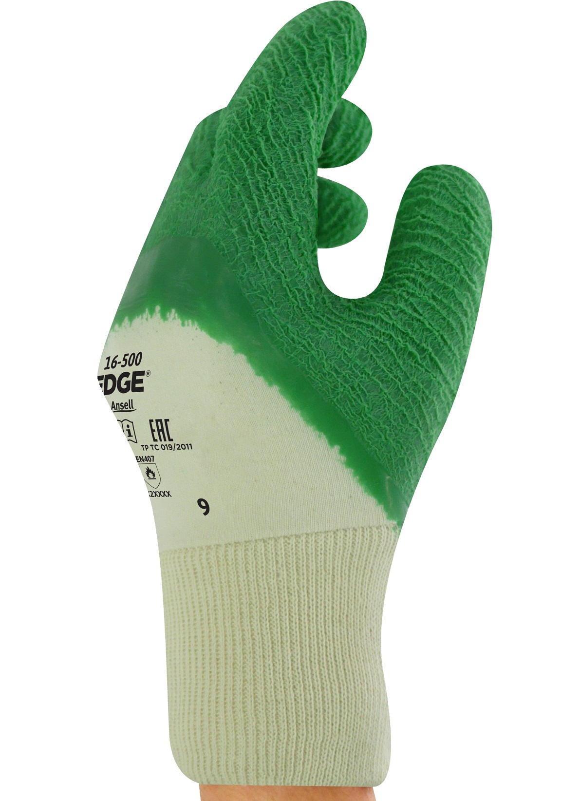 Ansell Edge 16-500 Latex-Schnittschutzhandschuhe Level B