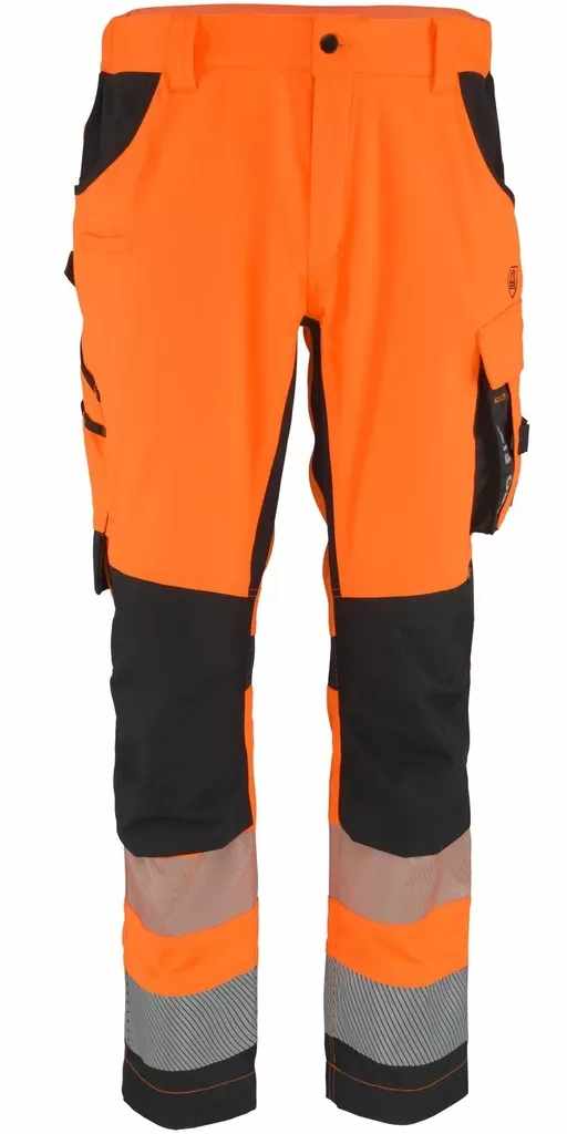 Pro-Fit 9853 Warnschutzhose Stretch Bundhose leuchtorange