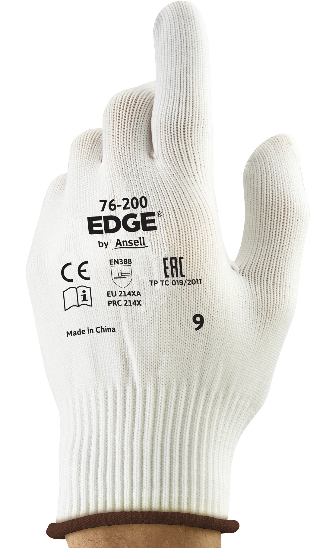 76-200 Ansell Edge 76-200 Nylon-Schutzhandschuhe weiß