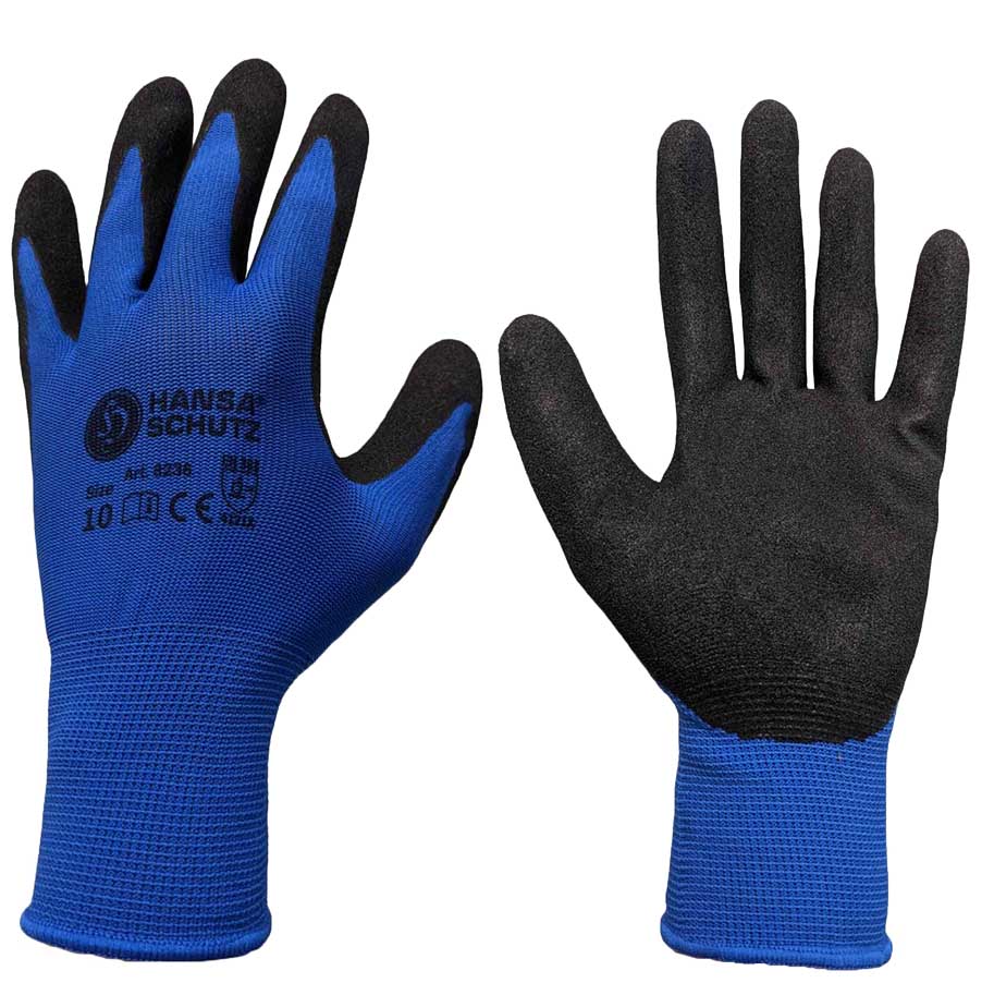HansaTec 8236 Nitrile foam glove partially coated