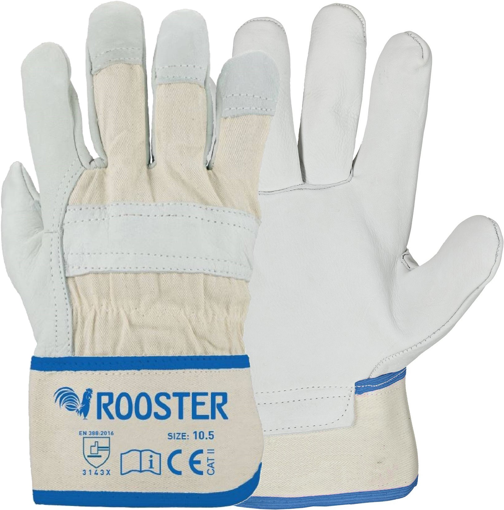 asatex-rooster-0162 Asatex 3600 Rooster Rindvolllederhandschuhe gefüttert natur