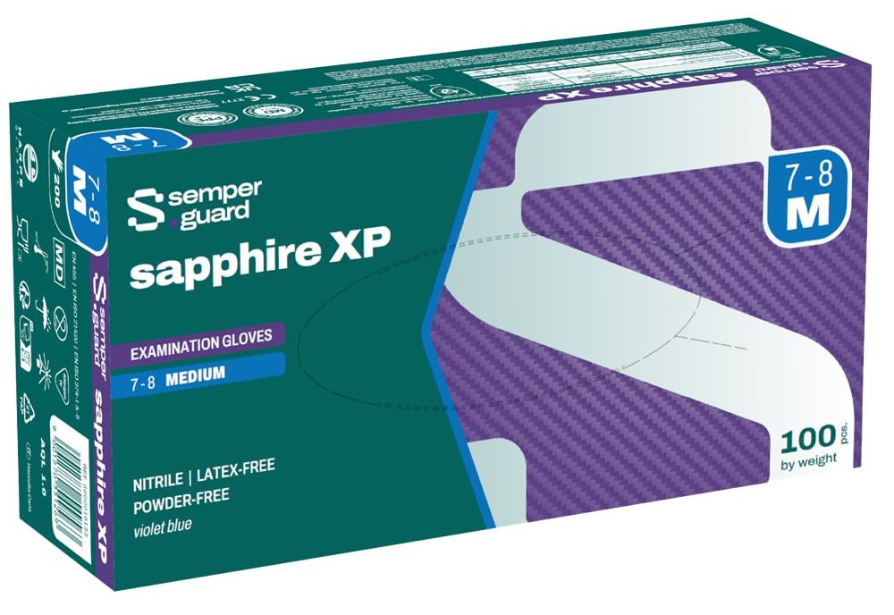 Semperguard 0446 Nitrile Xtra Lite Einweghandschuhe blau