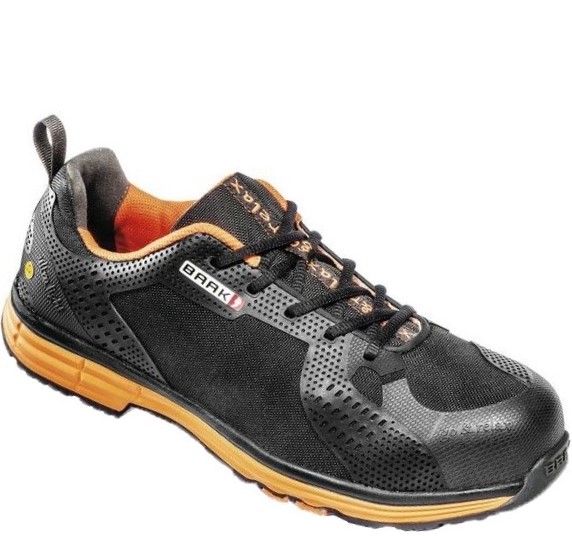 Baak 5004 Chuck Halbschuhe S3 SRC ESD schwarz-orange