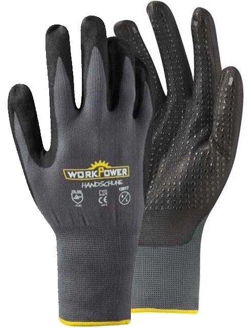 12017QnbkWhLHNER0v Work Power Pluto nitrile protective gloves with knobs