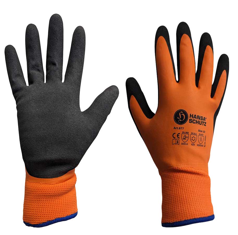 877 HansaTec 877 Winter-Handschuh Halbbeschichtet
