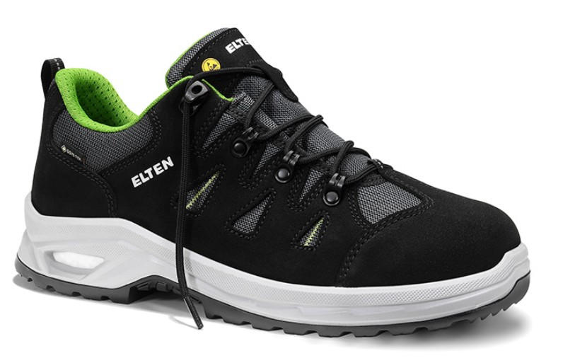 ELTEN Sicherheitshalbschuh RIWEMO XXP GTX black-green Low ESD S2 WR CI