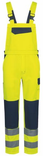Safestyle 23724 BORNA Warnschutz-Latzhose leuchtgelb-marine