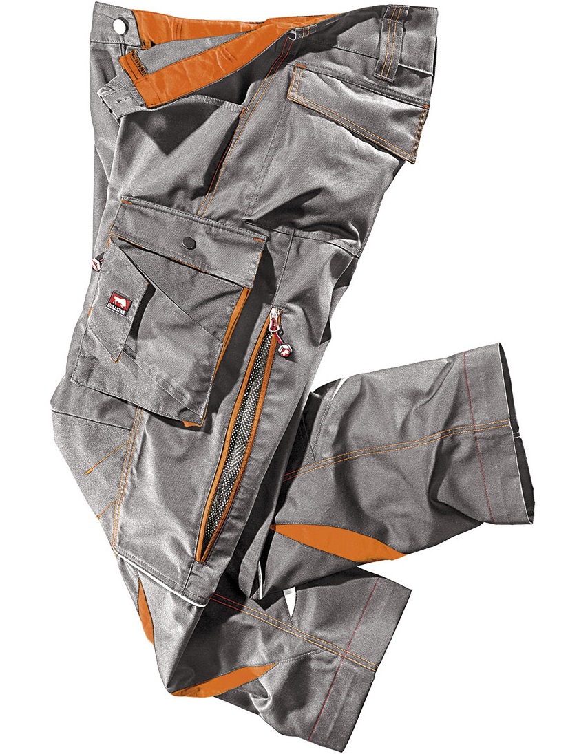 432-Arbeitshose-ULTRA_grau-orange Bullstar 432 ULTRA Arbeitshose