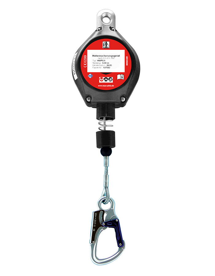 M.A.S Höhensicherungsgerät mit Drahtseil 3-24 m