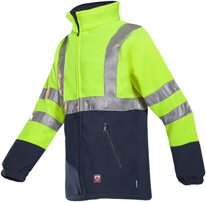 Sioen Rainier 496ZN2TF1 flammenhemmende Warnschutz-Fleecejacke