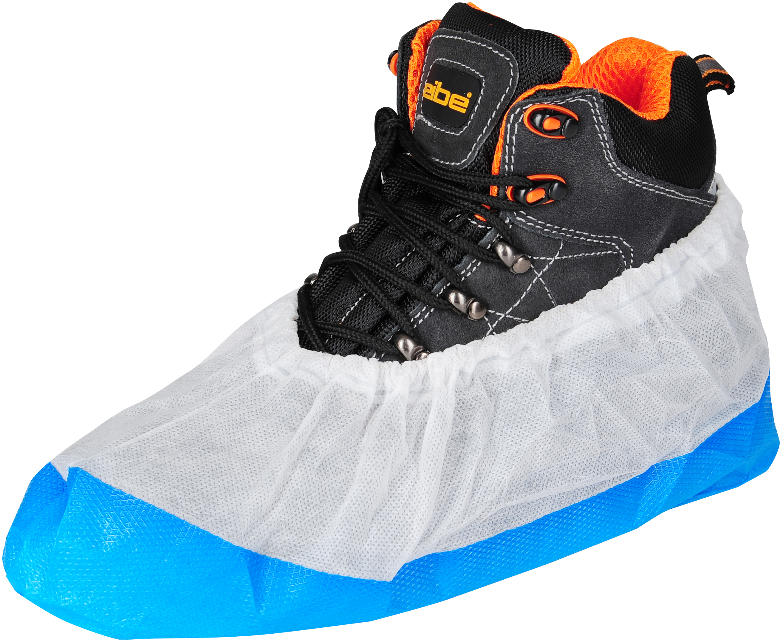 pp-pe_1 Asatex PP-PE Überziehschuhe weiß-blau CPE-Laufsohle niedrige Ausführung