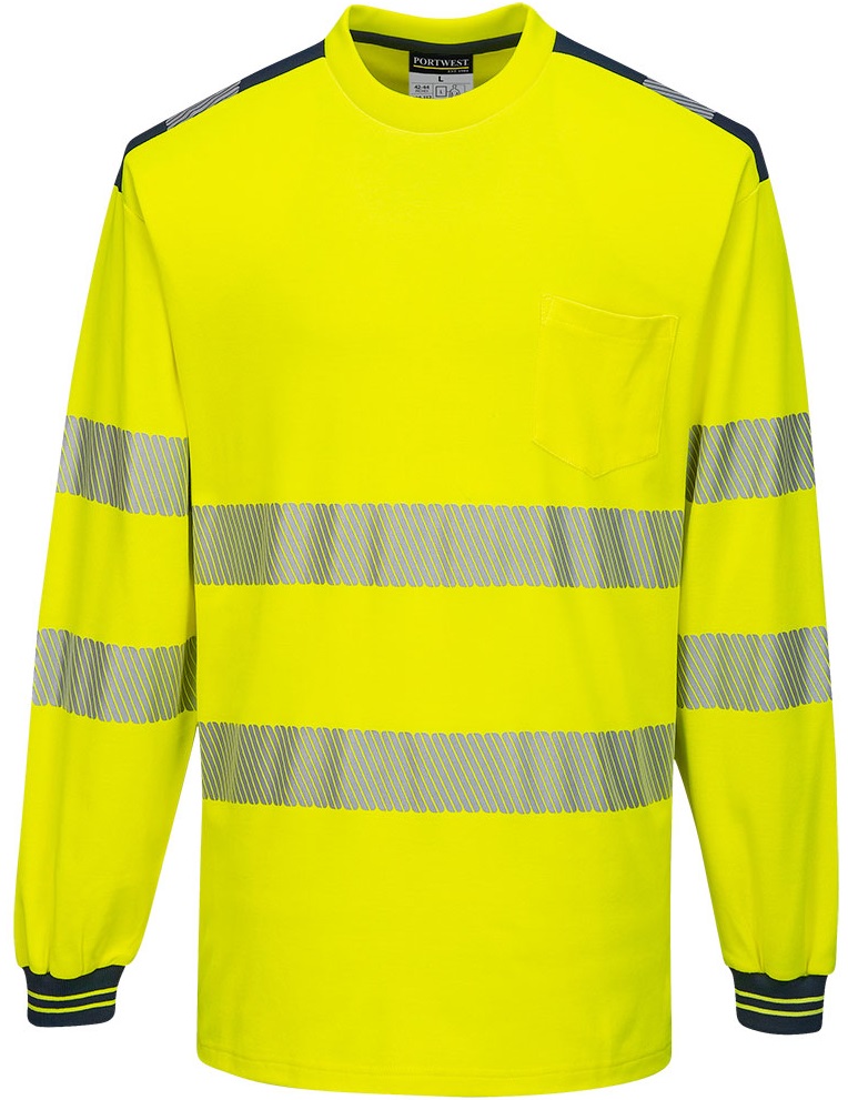 T185YNRV8e17ZzOUzW17 Portwest T185 PW3 Hi-Vis T-Shirt Langarm