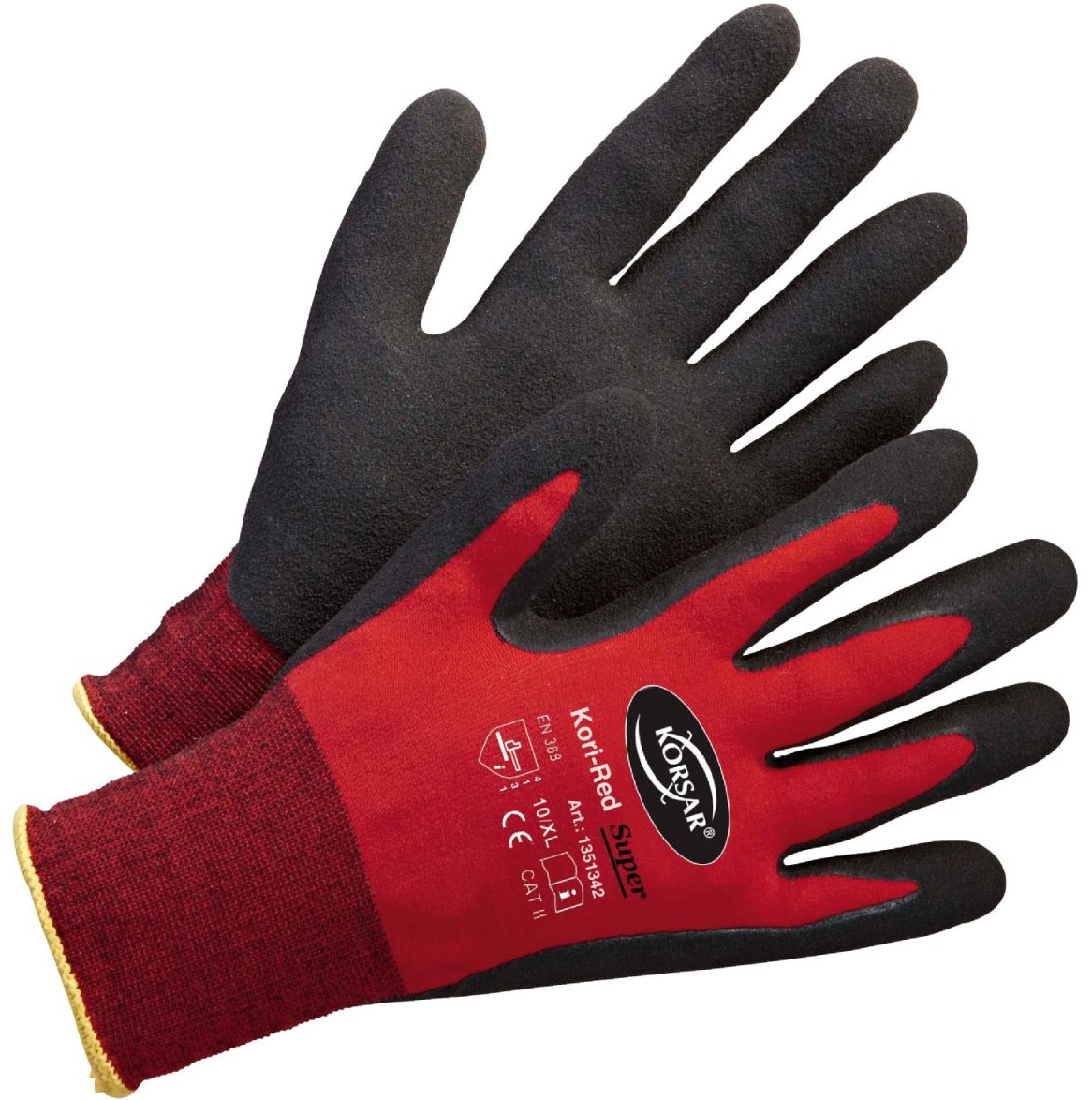 Korsar Kori-Red Super Nitrile foam protective gloves