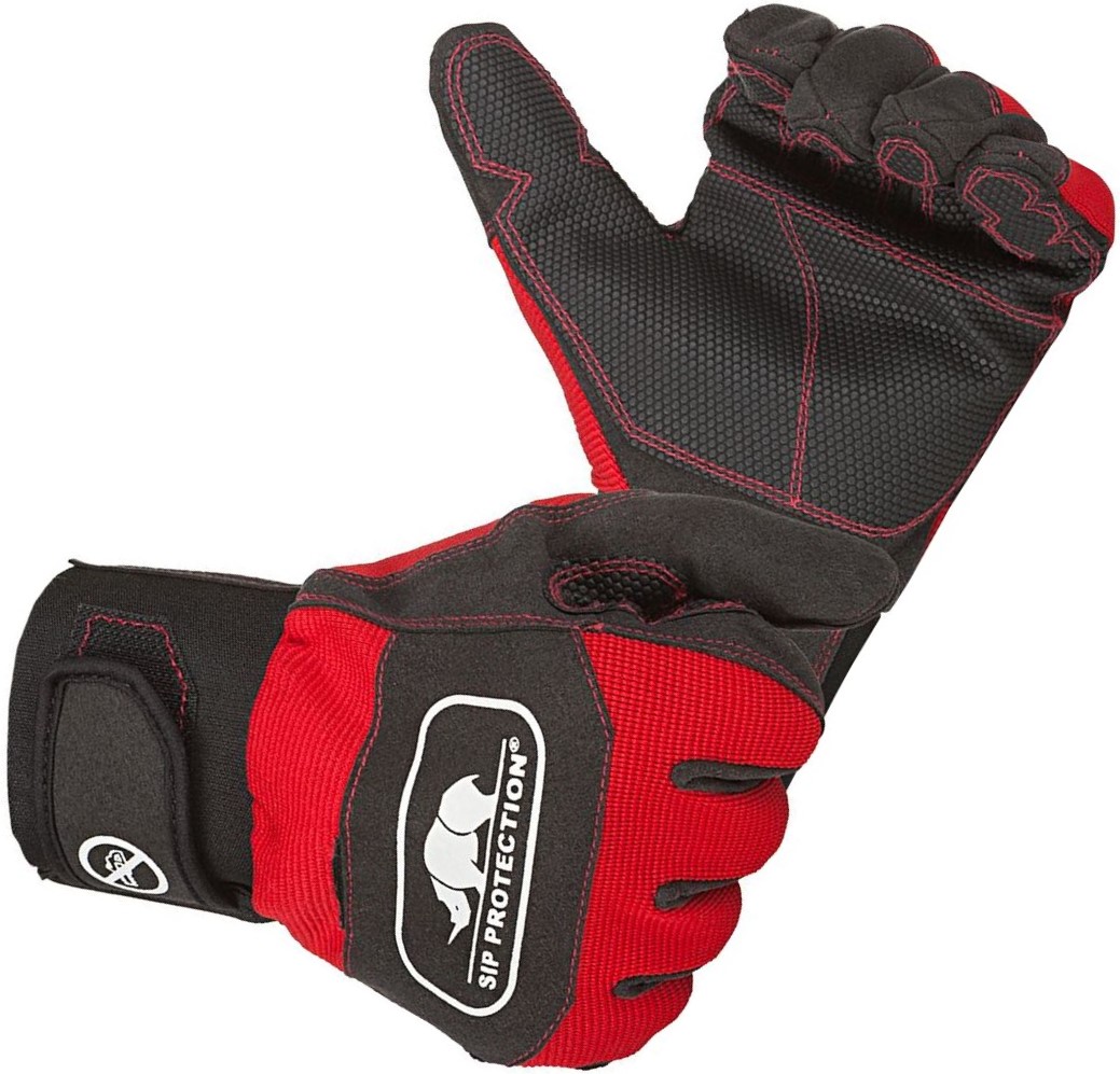 SIP Protection 2XD2 Schnittschutzhandschuhe schwarz-rot