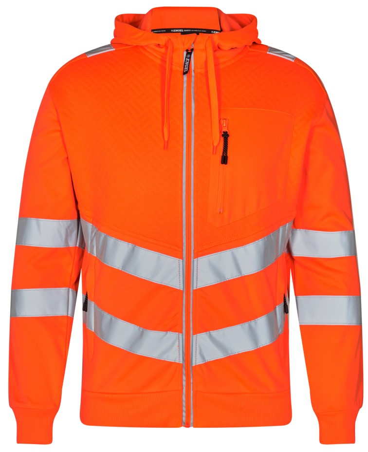 14WFJ2xLxSL2Ly Engel 8025-241 Safety Sweatcardigan mit Warnschutz