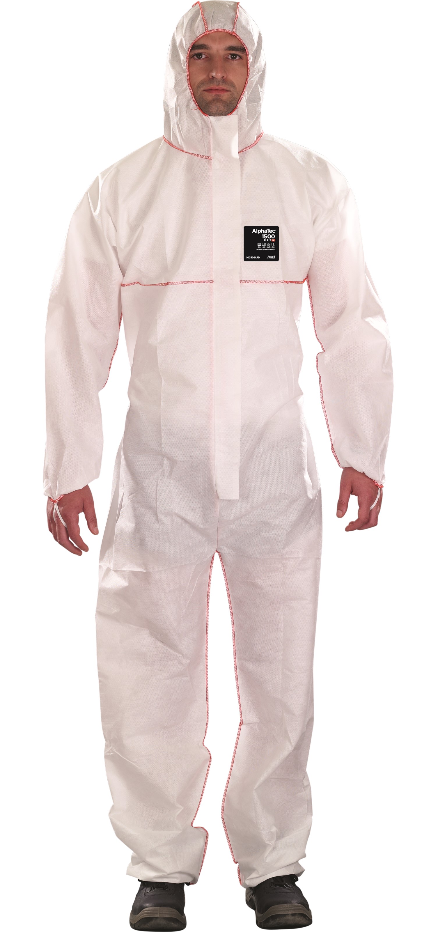 47765KI9LfnlpEBFqu Microgard / AlphaTec 1500 Plus FR flame retardant overall model 111 white