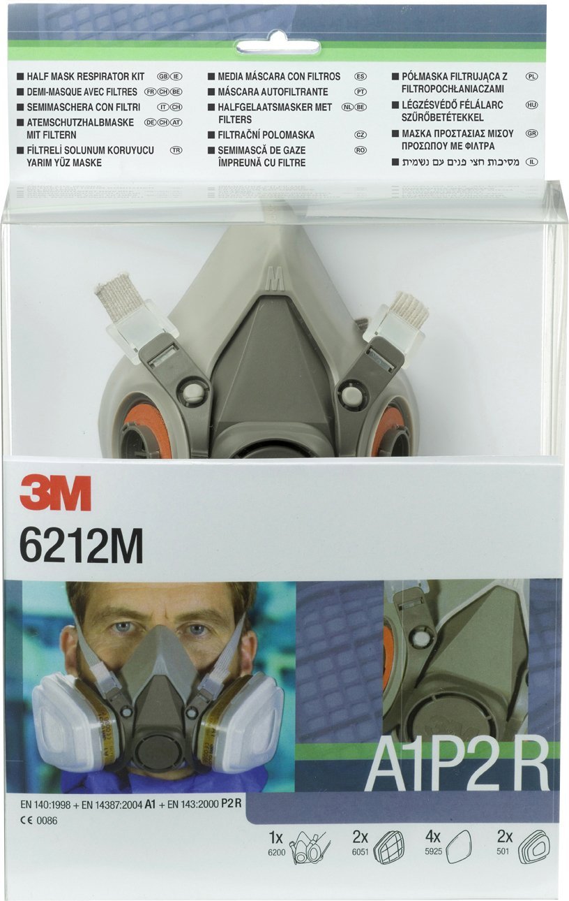 3M Halbmasken-Set 6212M Größe M Serie 6000