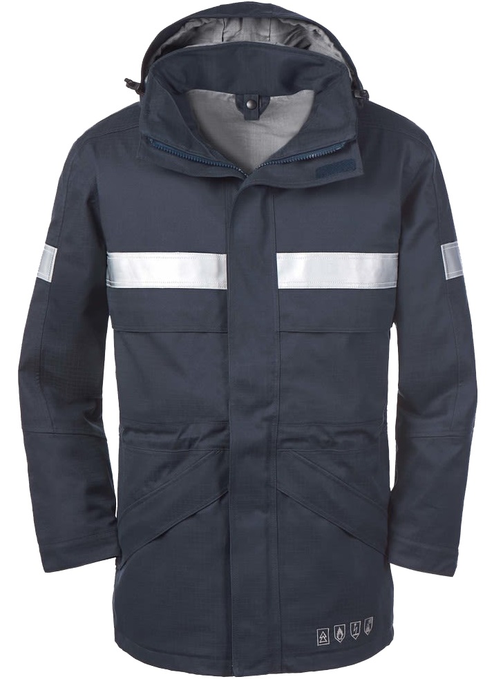 3500 4 Protect OTTAWA 3500 Multinorm-Jacke marine mit Reflexstreifen